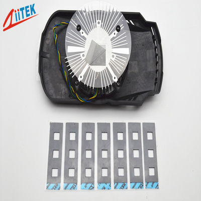لامپ های LED سیلیکونی پد رسانای حرارتی 5.0W/MK، ورق لاستیکی فروکش حرارت خاکستری -50 تا 200 ℃