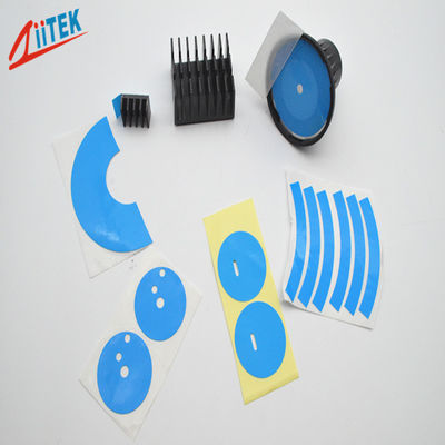 1.2 W / mK با کیفیت بالا آبی نوار دو طرفه نوار چسب حرارتی برای لامپ Fluorescent چراغ رهبری 50 Shore A