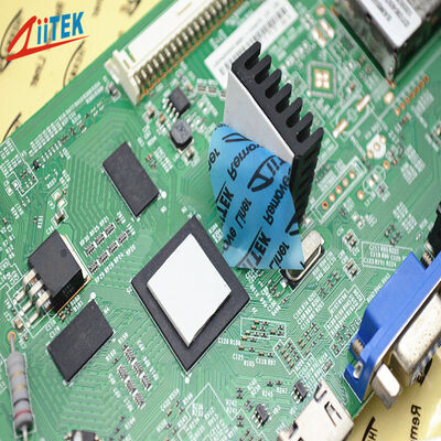 Soft Compressible Siliocne Gray Thermally Gap Filler For RDRAM Memory Modules 1.5W/M-K 45 Shore00 Hardness